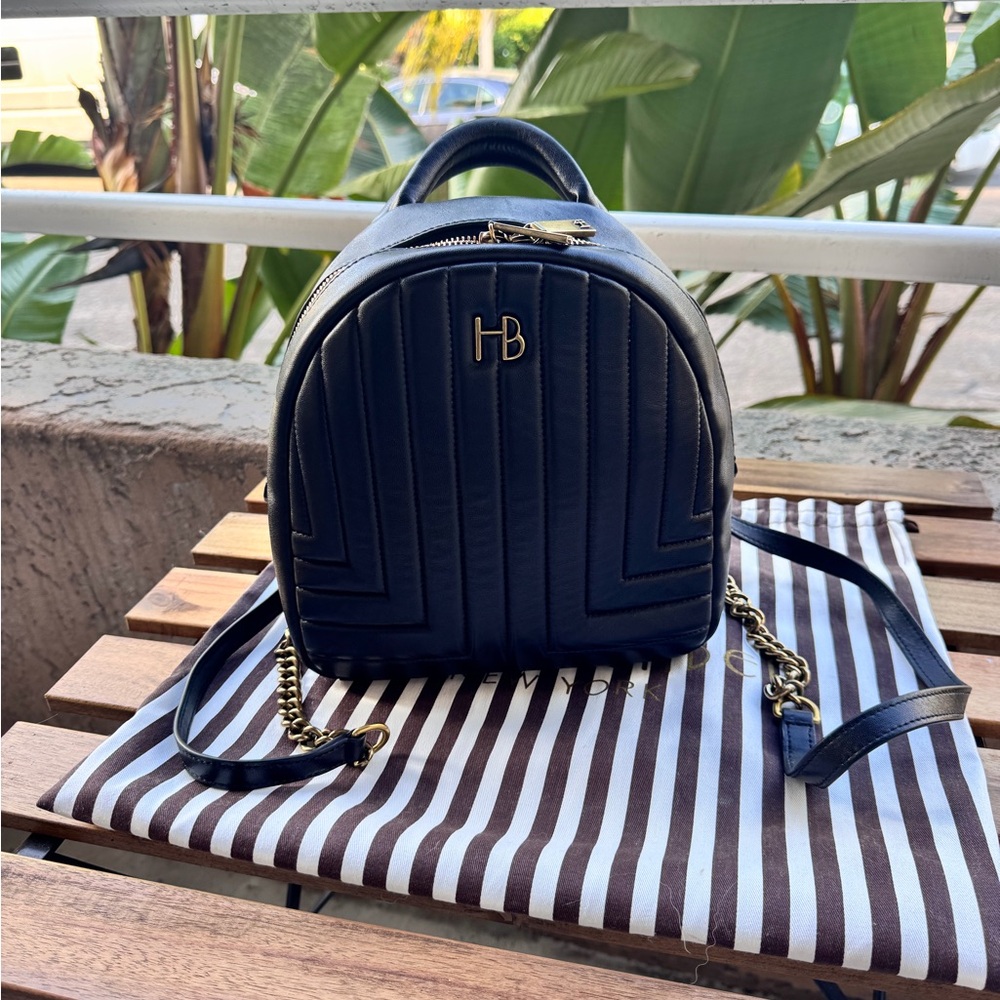Henri Bendel Leather Backpack
